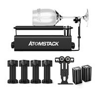 Atomstack R3 Pro Laser Rotary Roller with Separable Support Module and Extension Towers, 360° Y-Axis Rotation Roller, Engraving Auxiliary Module for Laser Engraver, Rotary Roller for Cylinders,