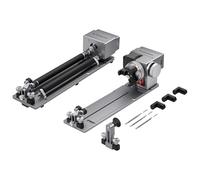 ATOMSTACK R8 Pro Rotary Roller Chuck, Precision Rotary Unit for Spheres, Cylinders, and Irregular Objects, Compatible with P1/K2/A5/A10/A20 Pro Engraving Machine, Includes Stand Feet