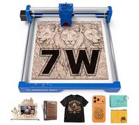 ATOMSTACK Swift 7W Laser Engraver and Cutter, 0.06mm High Accuracy Laser Engraving Machine for Wood and Metal, Dark Acrylic, Glass & Leather, DIY Laser Cutter with Eye Protection(Blue)