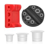 ATOMUS 2pcs Tattoo Pen Stand Silicone Microblading Pigment Ink Cup Holder Makeup Tattoo Accessories Organiser Tool Holder with 50pcs S M L Pigment Cups
