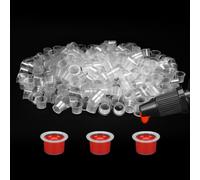 ATOMUS 300Pcs Tattoo Ink Cups Medium Size Disposable Ink Cups Tattoo Pigment Caps Holder Container Supplies
