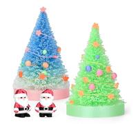 ATOMUS 3D Christmas Tree Festival Party Table Desk Decoration Gift 3D Printed Luminous Christmas Tree and man