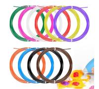 ATOMUS 3D Pen Filament Refills Bundle Multicolor 1.75mm P ilament Refills, 5m/16.4feet Each, Safety Filament for Low Temperature 3D Printing Pen