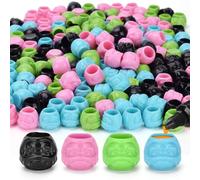 ATOMUS 4 Colors Mixed Disposable Tattoo ink cups 200pcs Pigment Caps Permanent Makeup Container Cap for Holding Tattoo Ink Accessories