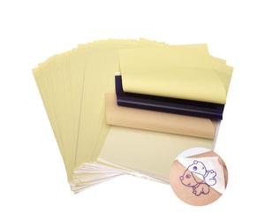 ATOMUS 50pcs Tattoo Transfer Paper Carbon Thermal Tracing Carbon Stencil Paper Transfer Copier Paper 21cm A4 Size for Tattoo Printer Machine