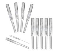 ATOMUS Catheter Piercing Needles - 10Pcs 16G Hollow Needles for Ear Nose, Belly Lip Piercing Stainless Steel Individually Packed Body Piercing Tool