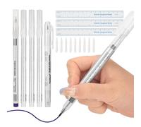 ATOMUS Marker Pen for Tattoo Microblading Eyebrow Reshaping with 0.5mm & 1.0mm Tips, Non-Toxic Ink, Multi-Function Positioning Mark, Erase Pen Included