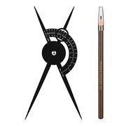 ATOMUS Tattoo Eyebrow Ruler Protractor Golden Ratio Ruler Makeup Tool with Brown Mark Pencil Microblading Caliper Eyebrow Positioning Measuring Tools to Shape Eyebrows