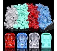 ATOMUS Tattoo Ink Cups Disposable Skull Tattoo Pigment Caps with Square Base Ink Caps for Tattooing Makeup Pigment Ink Tattoo Ink Holder Tattoo Supplies (200pcs)