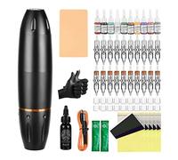 ATOMUS Tattoo Machine Set Tattoo Pen Set Tattoo Pigment Ink Black Professional Rotary Tattoo Machine Kit 5pcs 3RL/3RS/5RL/5RS Cartridge Needles