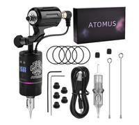 ATOMUS Tattoo Motor Machine 1400mah Power Supply Grip Tattoo Kit Adjustable Rotating Machine for Professional Tattoo Artist