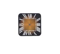 ATOMUSERLY 1pc 27mm Roman Numerals Square Watch Dial Suitable NH35/36 Movement Watch Accessories White Markers Dial Face Part(A4)