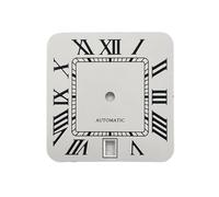 ATOMUSERLY 1pc 27mm S Logo Qquare Dial Fit for NH35 Automatic Movement 6 O'clock Watch Accessories(W-D-694)