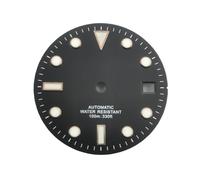 ATOMUSERLY 1pc 28.5mm Blue Green White Dial Fit for Miyota 8205 8215 821A for ETA 2836 2824 DG2813 3804 NH35 Movement Luminous(1-Black,Fit Miyota ETA DG)