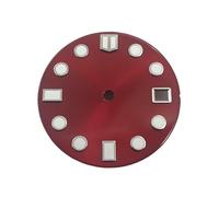ATOMUSERLY 1pc 28.5mm Green Luminous Sterile Watch Dial Compatible with NH35 Movement Lume for Watchmaking(Yellow)