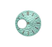ATOMUSERLY 1pc 28.5mm Green Luminous Watch Dial Suitable for NH34 NH38 Movement Mechanical Installation Parts Accessories(Blue1)