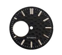 ATOMUSERLY 1pc 28.5mm Watch Dial for NH38 Movement Green Luminous Silver Nail Face Accessories(Pink)