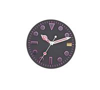 ATOMUSERLY 1pc 28.5mm Watch Dial Hands No Luminous Face for NH34/NH35A/4R35 Movement Single Calendar NH35 GMT Pointers(Watch Dial 4Pin Hand)