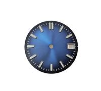ATOMUSERLY 1pc 28.5mm Watch Dial Texture Faces Single Date Calendar Green Luminous Accessories for NH35 / NH36 Movements(Green)