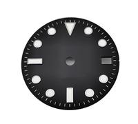 ATOMUSERLY 1pc 28.5mm Watch Dial with Date Window Luminous Fit for NH35 NH36 for ETA2824 2836 PT5000 for Miyota 8215 8205 DG2813 Automatic Movement(Black-Silver a4,Miyota82- DG -ETA)