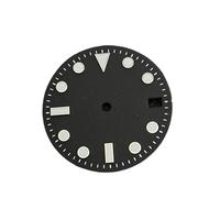 ATOMUSERLY 1pc 28.5mm Water Ghost Watch Dial White/Black Green Luminous Mechanical Parts Fit for NH35 NH36 Movement(Frosted Black)