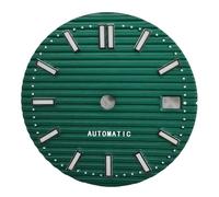 ATOMUSERLY 1pc 29.8mm Watch Dial Green Luminous Fits for NH35 NH36 NH38 4R35 4R36 6R 7S26 Movement Nautilus Case Faces Replace(Dial 12)