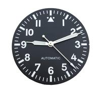 ATOMUSERLY 1pc 29mm Pilot Style Watch Dial and Hands Black Blue Green White C3 Luminous Fit for NH35 NH36 ETA2824 PT5000 Movement(Black Dial 1,for NH35 NH36)