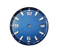 ATOMUSERLY 1pc 31mm Dial Green Black White Blue Dial Green Luminous Sterile Watch Fit NH35 NH35A Movement(R1 Blue)
