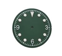 ATOMUSERLY 1pc 31MM Watch Dial for Miyota 8215 8200 821A Movement Green Luminous for 2813 3804 No Calendar Face