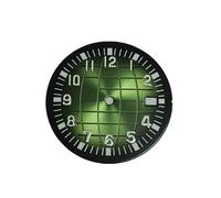 ATOMUSERLY 1pc 32mm Green Luminous Watch Dial for NH35 NH36 4R 7S Movement Black/Blue/White Dials(Black)
