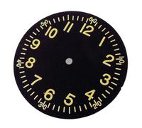 ATOMUSERLY 1pc 33.5mm No Logo Vintage Watch Dial for NH35 NH36 NH37 NH38 NH39 ETA2824 PT5000 2813 Diver Wristwatch Hand(Black A,Miyota dg)