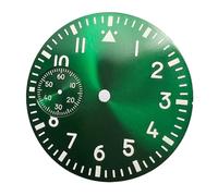 ATOMUSERLY 1pc 37mm Watch Dial Black Blue Green White Luminous Fit for ETA 6497 ST3600 Movement(R3 Black)