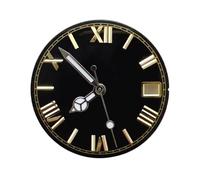 ATOMUSERLY 1pc Dial 28.5mm 3D Scale Watch Hands Enamel Face Pointers for NH35 NH36 4R 7S Movement(Light Blue Silver)