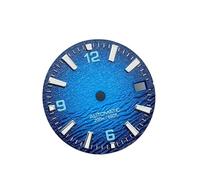 ATOMUSERLY 1pc Dial 28.5mm Diving Watch for SKX007 Mod 3/3.8 Crown Position C3 BGW9 Lume Fit for NH35 NH34 Movement