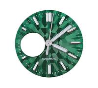 ATOMUSERLY 1pc Dial 28.5mm Hollow Out Men's Watch Green Luminous Fit for NH38 Movement Accessories Repair Tools(8-Dial Hands)