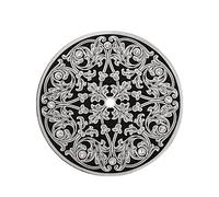 ATOMUSERLY 1pc for ST3600 Watch Dial 36mm/39mm Vintage Engraved Mechanical Face Retro Floral for ETA 6497 Movement(36mm Silver)