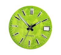 ATOMUSERLY 1pc Men's Watch Accessories 28.5mm Luminous S Logo Texture Dial in Pink/Blue/Green/White/Grey for NH35 Movement Upgraded Edition(9,NO-Logo)