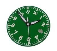ATOMUSERLY 1pc No Logo Pilot Watch Dial 33.5mm for NH35 NH36 ETA2824 PT5000 ST2130 Green Luminous Diver Field Parts(A Green Set,for nh35 nh36)