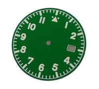 ATOMUSERLY 1pc No Logo Pilot Watch Dial 33.5mm for NH35 NH36 ETA2824 PT5000 ST2130 Green Luminous Diver Field Parts(A Green,for nh35 nh36)
