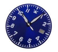 ATOMUSERLY 1pc No Logo Pilot Watch Dial 33.5mm for NH35 NH36 ETA2824 PT5000 ST2130 Green Luminous Diver Field Parts(A Blue Set,for nh35 nh36)