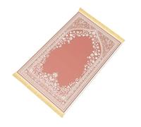 ATOMUSERLY 1pc Pink Boho Print Prayer Mat Lightweight Travel Rug Foldable Eid Gift(YLB-2,50x100cm(20x39inch)