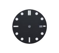 ATOMUSERLY 1pc Sterile 32mm Watch Dial Fit for NH34 NH35 Automatic Movement 3/3.8 O'Clock Crown with Calendar Window(White)
