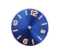 ATOMUSERLY 1pc Watch Dial 28.5mm Digital Sunburst/Frosted Faces Green Luminous Parts for NH35/ NH36/ 4R/ 7S Movement(B)