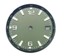 ATOMUSERLY 1pc Watch Dial 31mm Green Luminous Fit for NH34 NH35 NH36 Movement(White)