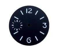 ATOMUSERLY 1pc Watch Dial 36mm Green Luminous for ETA 6497 Movement Part Replacement 3/6/12 Numerals Face for ST3600 Dials(Green)