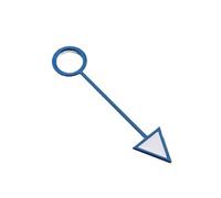 ATOMUSERLY 1pc Watch Hands NH34 12.5MM GMT Silver Gold Black Orange Blue Red Green Luminous Fit NH34A 4R34 Movement Replacement Parts(NO.1)