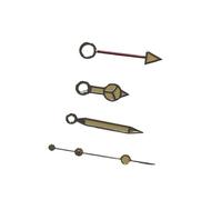 ATOMUSERLY 1set 7.75mm*12mm*12.5mm NH35 NH34 Watch for NH35A Movement Pointer Needle Green Lume Silver Gold(A5)
