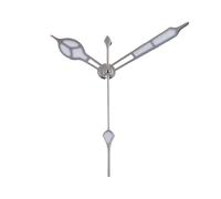 ATOMUSERLY 1set Cathedral Hands NH35A Watch for NH35 NH36 4R 7S 7002 7009 Movement Green Luminous Replacement Accessories(Black)