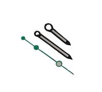ATOMUSERLY 1set Green Luminous Watches Pointers Silver Black Watch Hands Fit NH34/NH35/NH36/4R/7S Movement(Top 2.Silvery Black)