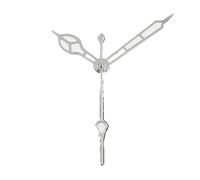 ATOMUSERLY 1set NH35 Cathedral Watches Pointer C3 Green Luminous Watch Hands for NH34 NH36 NH38 4R 7S Movement Replacement Accessories(Silver Green)